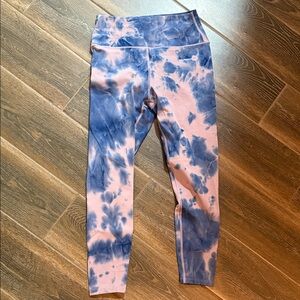Sage Collective Tie-Dye Leggings - Pink and Blue